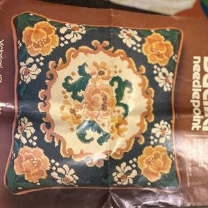 Vintage Needlepoint Pillow Kit.